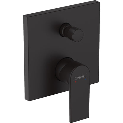 Hansgrohe Vernis Shape Baterie cada dus monocomanda incastrata, negru mat