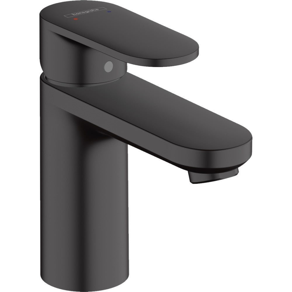 Baterie lavoar neagra mat Hansgrohe Vernis Blend 100, cu ventil pop-up