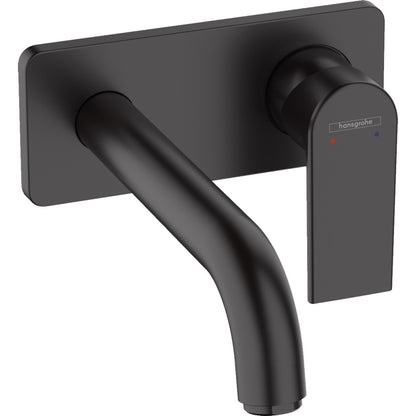 Baterie lavoar incastrata neagra mat Hansgrohe Vernis Shape