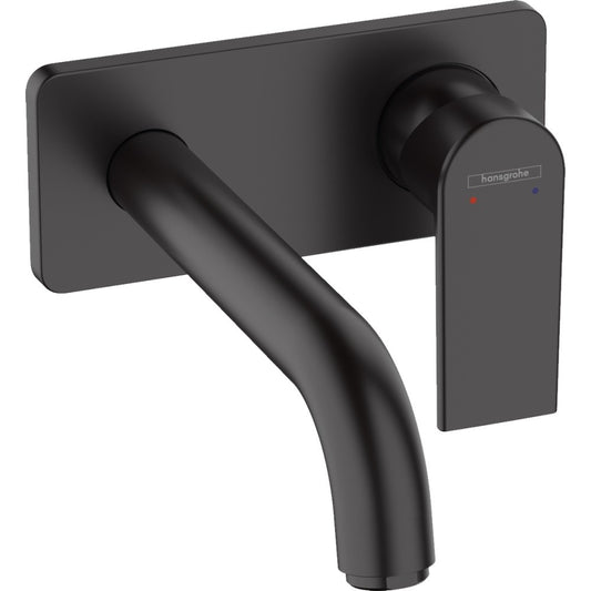 Baterie lavoar incastrata neagra mat Hansgrohe Vernis Shape
