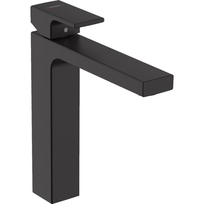 Baterie lavoar inalta neagra mat Hansgrohe Vernis Shape, fara ventil