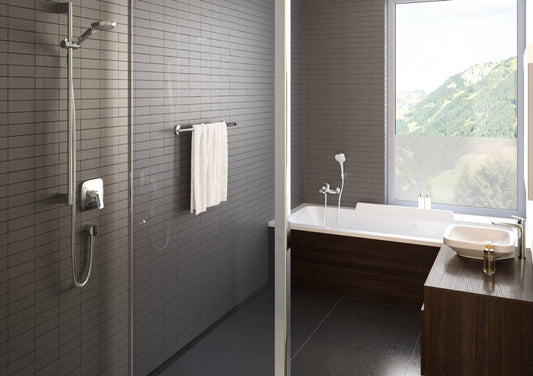 Hansgrohe Logis Baterie dus monocomanda cu montaj incastrat, patrata