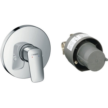 Hansgrohe Logis Baterie dus, montaj incastrat, set complet