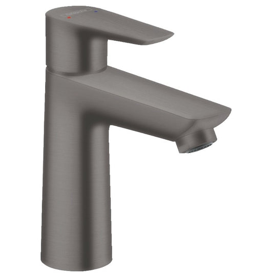 Baterie lavoar antracit mat Hansgrohe Talis E 110, cu ventil metalic pop-up