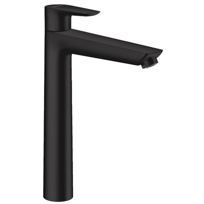 Baterie lavoar inalta neagra mat Hansgrohe Talis E 240, cu ventil metalic pop-up