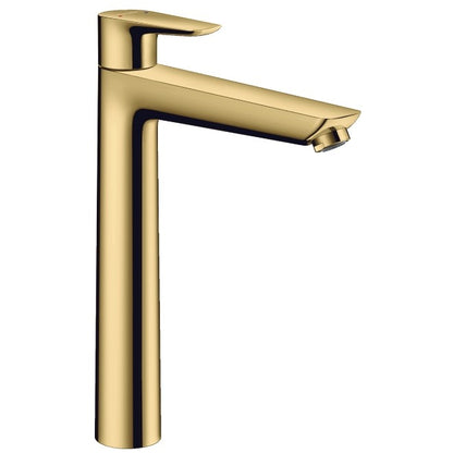 Baterie lavoar pe blat aurie Hansgrohe Talis E 240, cu ventil metalic pop-up