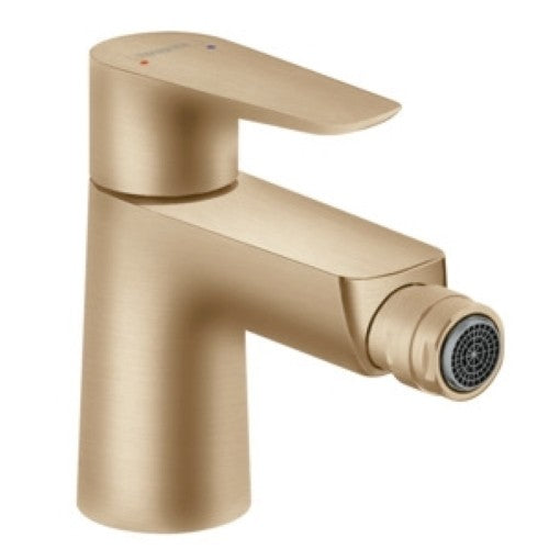 Hansgrohe Talis E Baterie bideu cu ventil metalic pop-up, bronz satinat