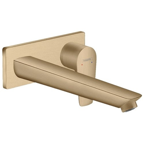 Baterie lavoar incastrata bronz mat periat Hansgrohe Talis E, pipa 23 cm