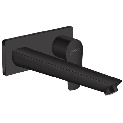 Baterie chiuveta baie incastrata neagra mat Hansgrohe Talis E, pipa 23 cm