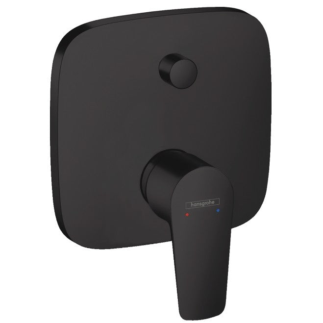 Hansgrohe Talis E Baterie cada dus incastrata, negru mat