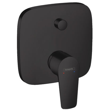 Hansgrohe Talis E Baterie cada dus incastrata, negru mat