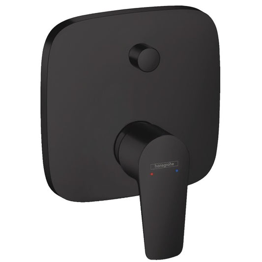 Hansgrohe Talis E Baterie cada dus incastrata, negru mat
