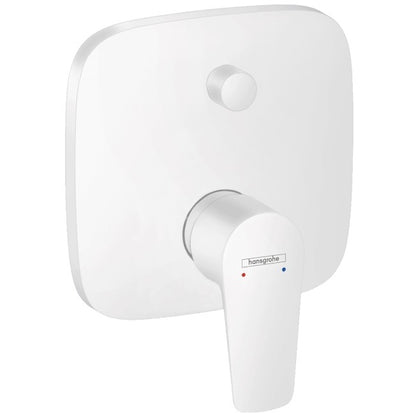 Hansgrohe Talis E Baterie cada dus incastrata, alb mat
