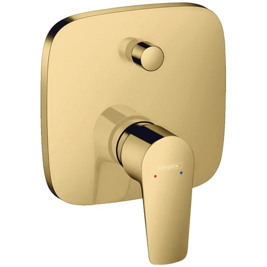 Hansgrohe Talis E Baterie cada dus incastrata, auriu lucios