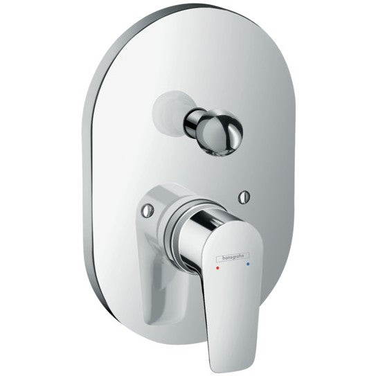Hansgrohe Talis E Baterie cada dus incastrata, ovala