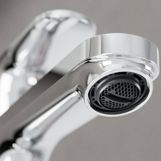 Baterie lavoar pe blat Cold Start Hansgrohe Rebris S, cu ventil metalic pop-up, crom
