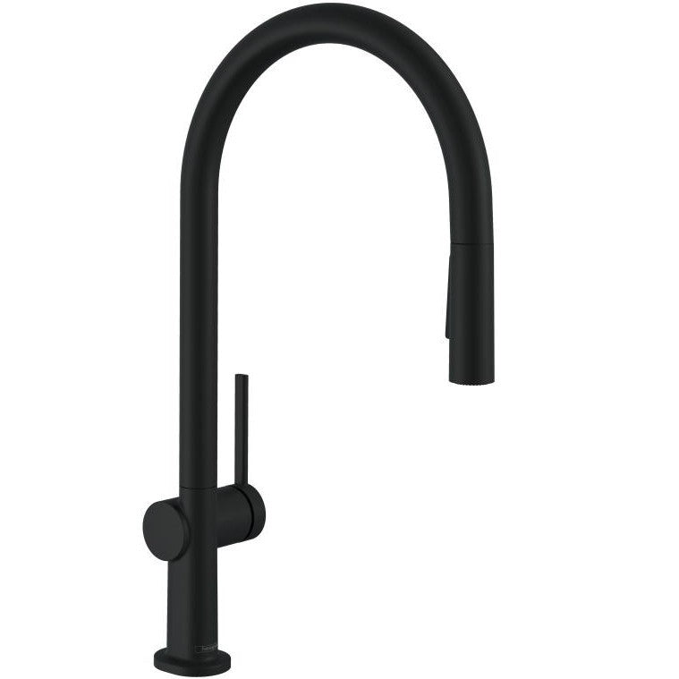 Hansgrohe Talis 210 Baterie chiuveta bucatarie monocomanda cu dus extractibil cu 2 jeturi, negru mat