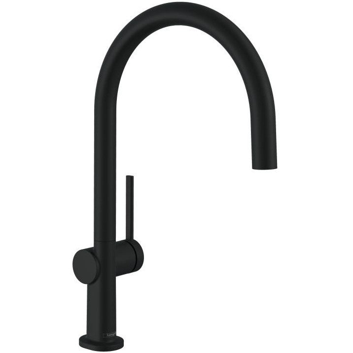 Hansgrohe Talis 220 Baterie chiuveta bucatarie monocomanda, pipa rotunda, negru mat
