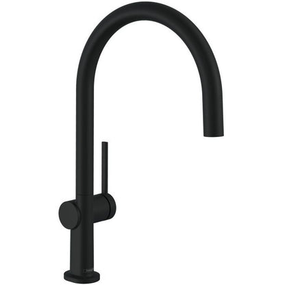 Hansgrohe Talis 220 Baterie chiuveta bucatarie monocomanda, pipa rotunda, negru mat