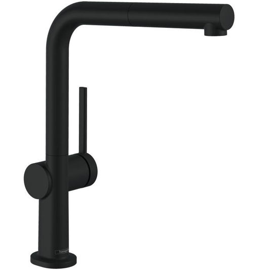 Hansgrohe Talis 270 Baterie chiuveta bucatarie cu dus extractibil, negru mat