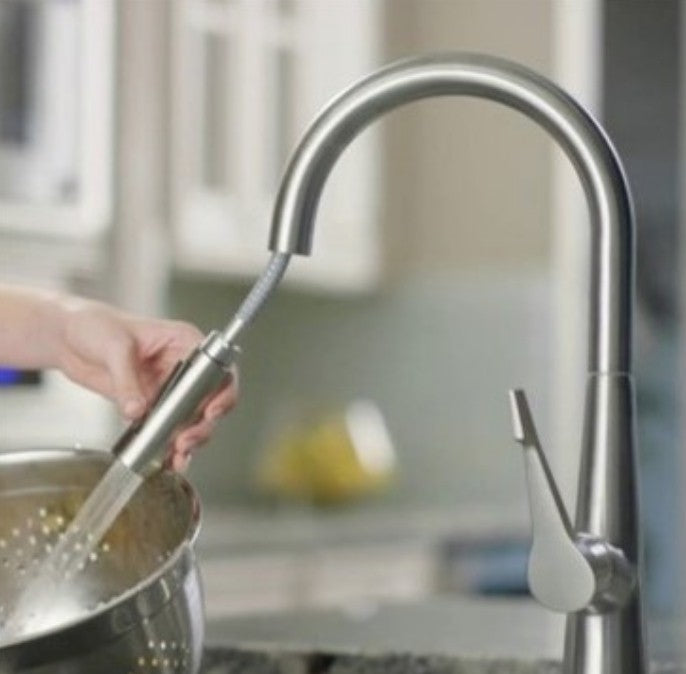 Hansgrohe Talis S 160 Baterie chiuveta bucatarie monocomanda cu dus extractibil, aspect inox
