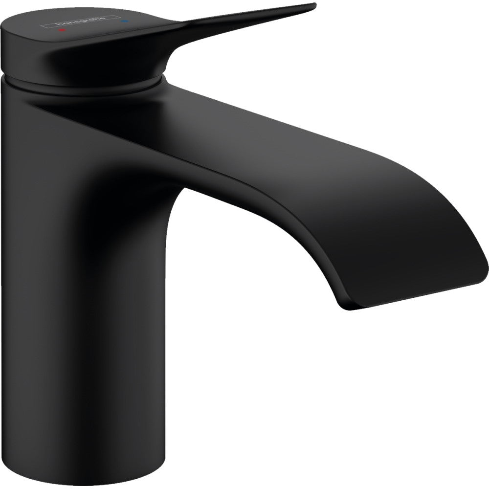 Baterie chiuveta baie neagra mat Hansgrohe Vivenis, cu ventil pop-up H14 cm