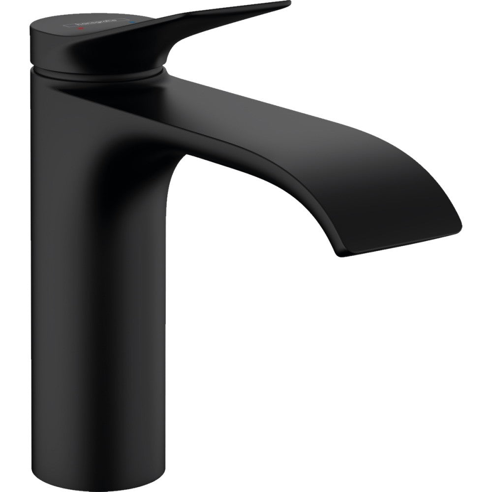 Baterie lavoar neagra mat Hansgrohe Vivenis, cu ventil pop-up H17 cm