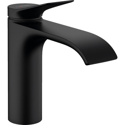 Baterie lavoar neagra mat Hansgrohe Vivenis, cu ventil pop-up H17 cm