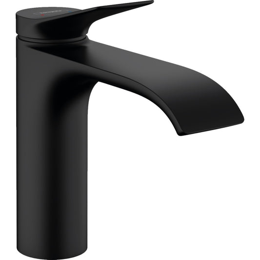 Baterie lavoar neagra mat Hansgrohe Vivenis, cu ventil pop-up H17 cm