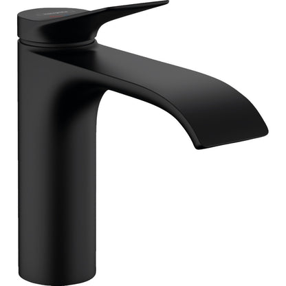 Baterie chiuveta baie neagra mat Hansgrohe Vivenis CoolStart, cu ventil pop-up H17 cm