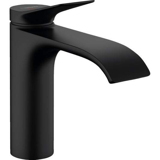 Baterie chiuveta baie neagra mat Hansgrohe Vivenis CoolStart, cu ventil pop-up H17 cm