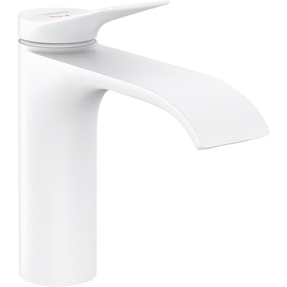 Baterie lavoar alba mat Hansgrohe Vivenis CoolStart, cu ventil pop-up H17 cm