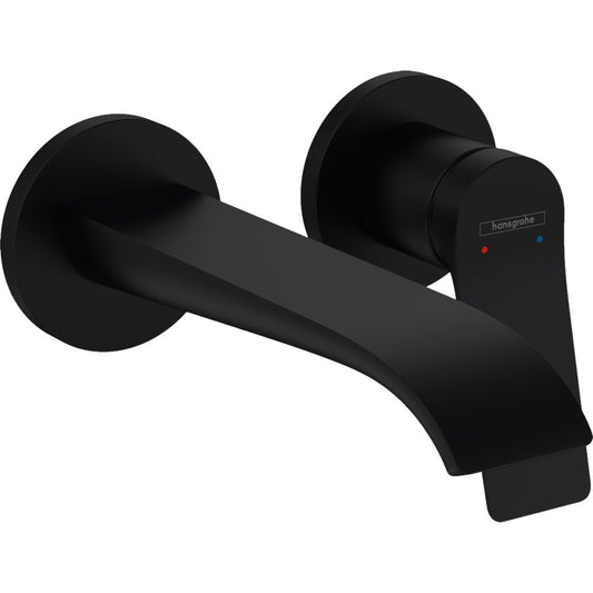 Baterie lavoar incastrata neagra mat Hansgrohe Vivenis, pipa 20 cm