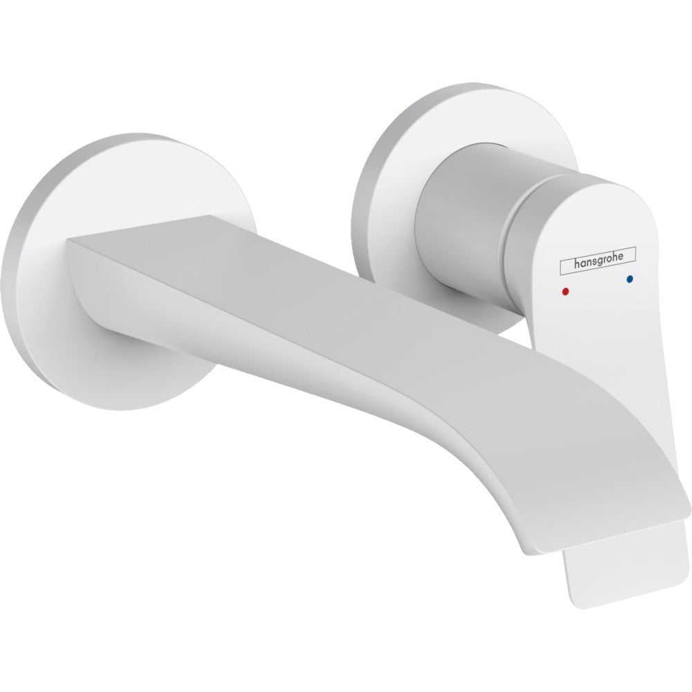 Baterie lavoar incastrata alba mat Hansgrohe Vivenis, pipa 20 cm
