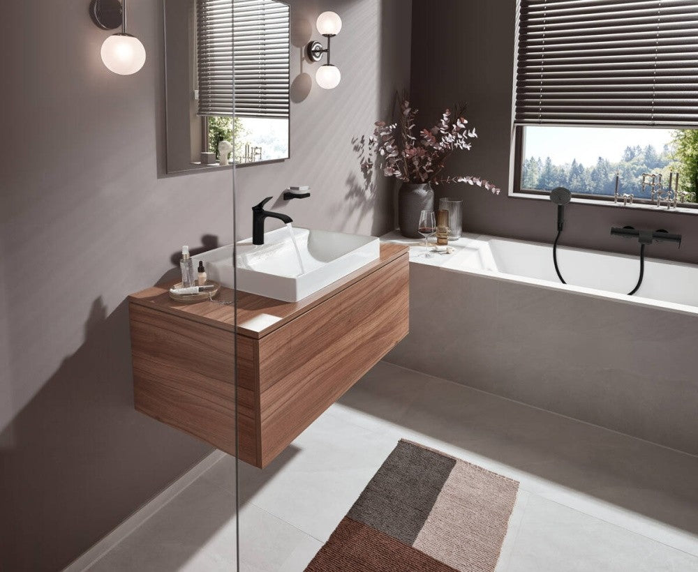 Hansgrohe Vivenis Baterie cada dus monocomanda, negru mat