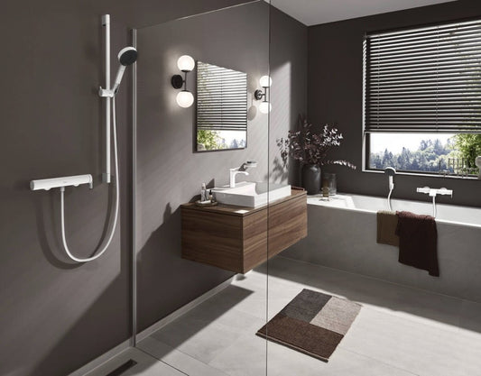 Hansgrohe Vivenis Baterie cada dus monocomanda, alb mat