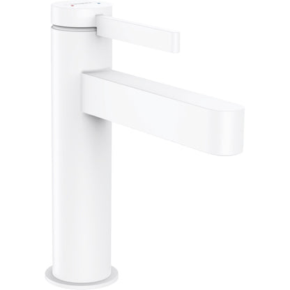 Baterie lavoar alba mat Hansgrohe Finoris, cu ventil H18 cm