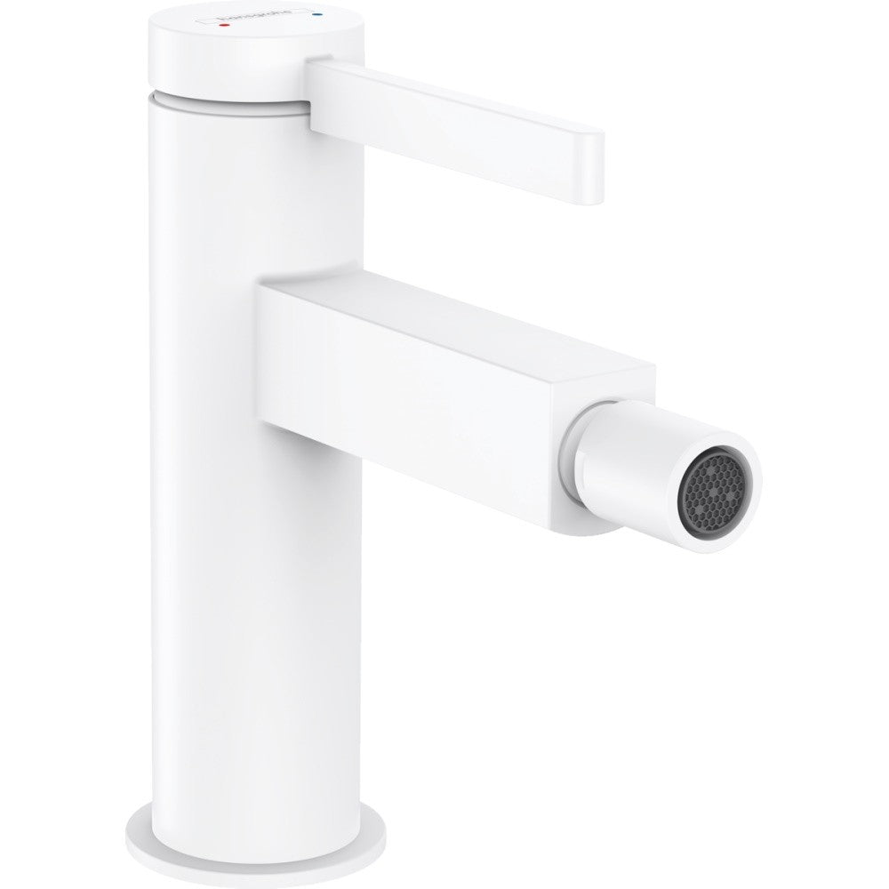 Hansgrohe Finoris Baterie bideu monocomanda cu ventil, alb mat