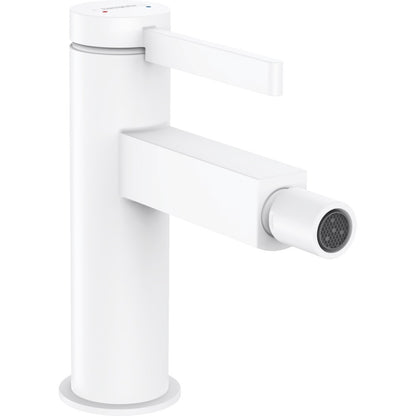 Hansgrohe Finoris Baterie bideu monocomanda cu ventil, alb mat