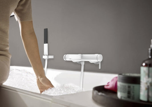 Hansgrohe Finoris Baterie cada dus monocomanda, alb mat