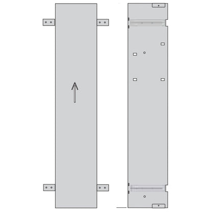 Bemeta Rama montaj nisa cu suport hartie/perie WC H800 mm