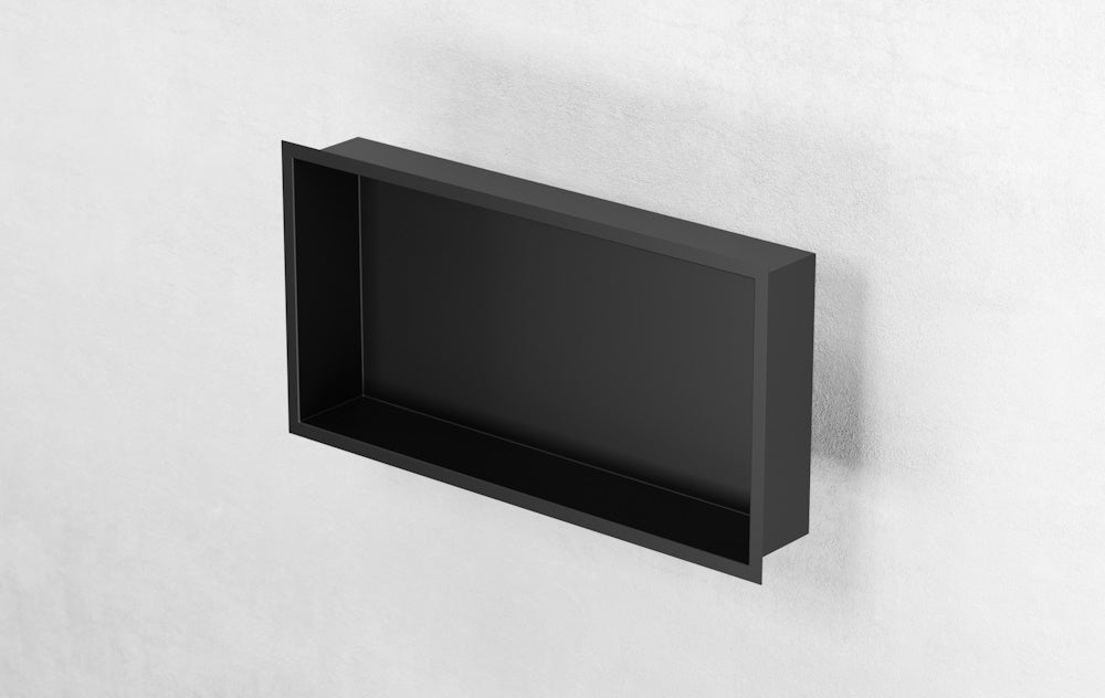 Bemeta Nisa perete baie 92x10xH32 cm, negru