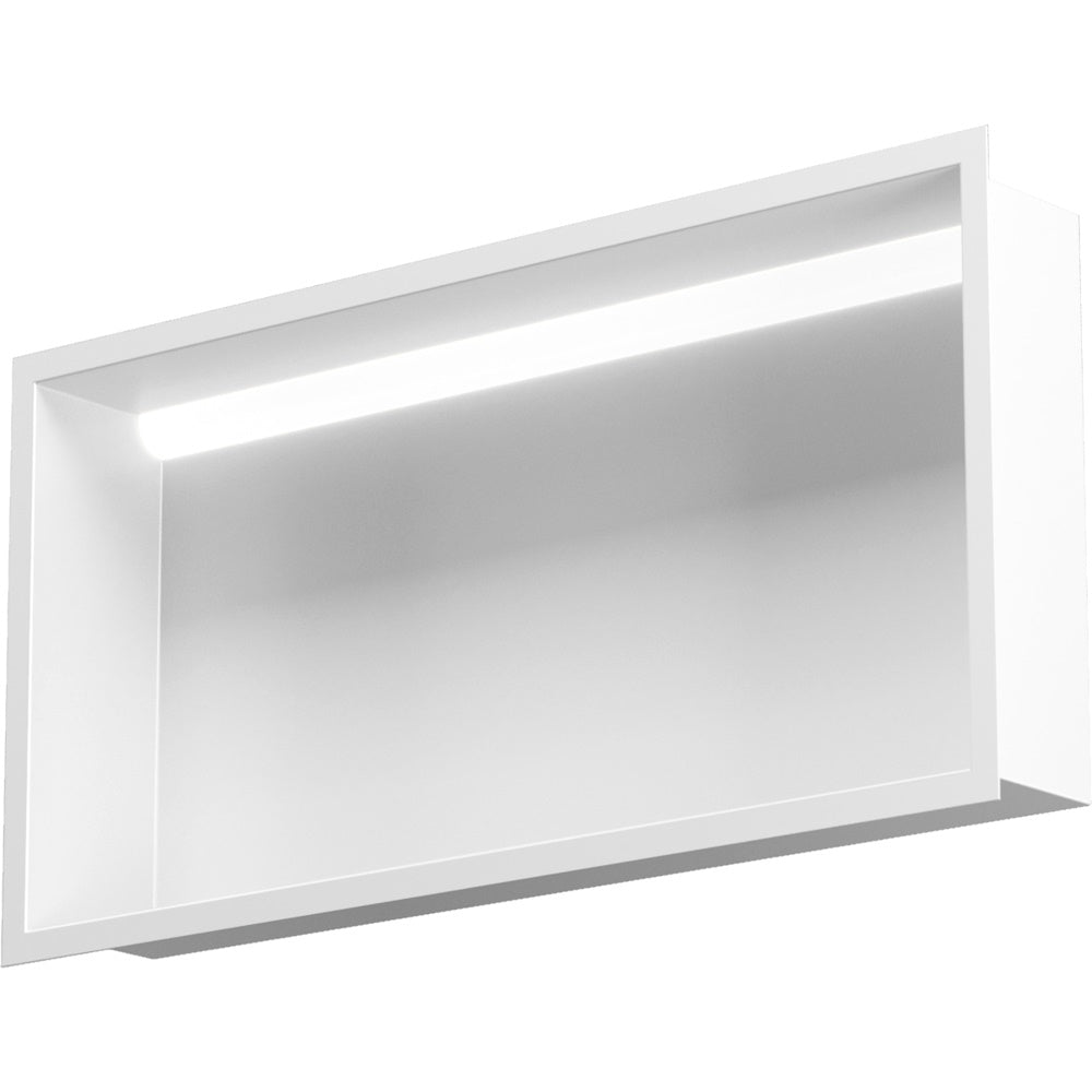 Bemeta Nisa perete baie 92x10xH32 cm cu iluminare LED, alb