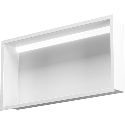 Bemeta Nisa perete baie 92x10xH32 cm cu iluminare LED, alb