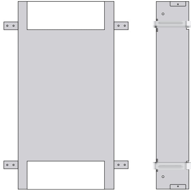 Bemeta Rama montaj nisa perete baie H600 mm