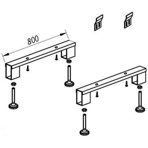 Kolpa San Picioare de sustinere 80 cm