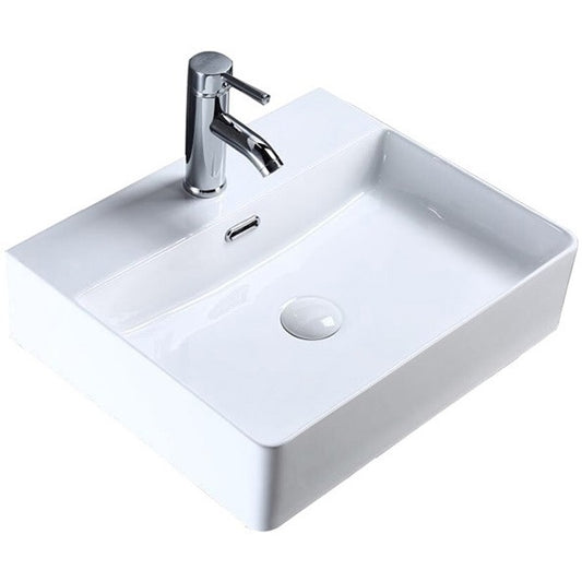 Lavoar baie pe blat Fluminia Mercur 46x42 cm
