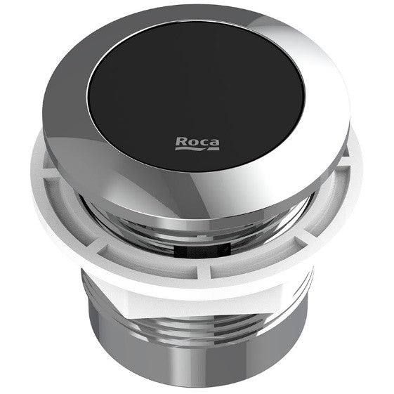 Roca EM1 Mecanism WC cu senzor, dubla actionare, buton crom