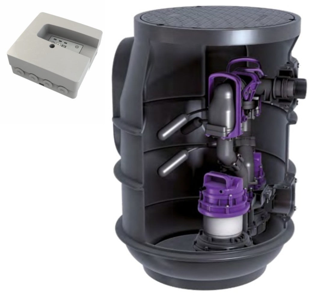 Kessel Aqualift F Basic Duo Tronic Statie de pompare cu instalare subterana, 2 pompe cu panou de comanda