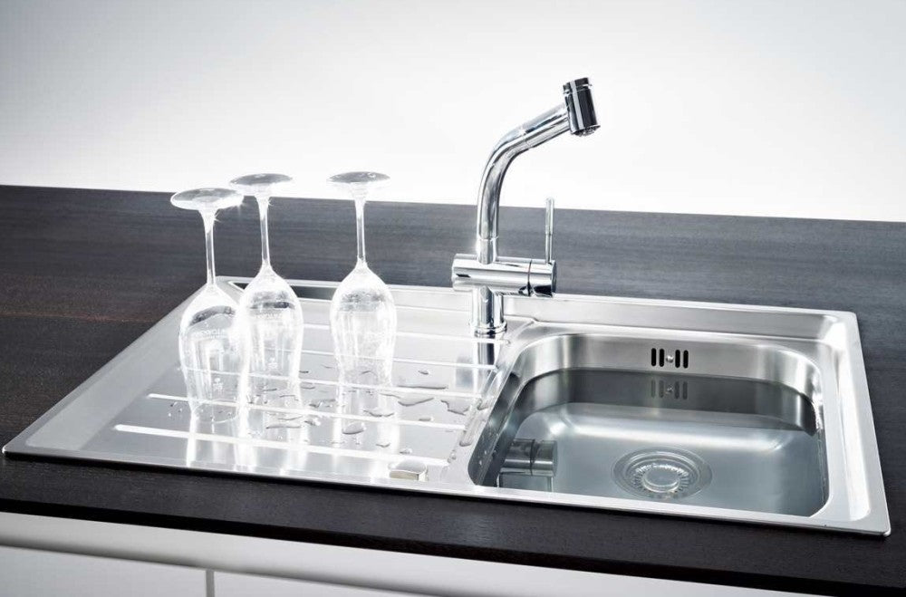 Franke Neptune NET 611 Chiuveta bucatarie inox 86x51 cm, finisaj microdekor